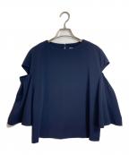 ADOREアドーア）の古着「クレール ジョーゼット ブラウス」｜ネイビー