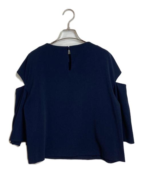ADORE（アドーア）ADORE (アドーア) クレール ジョーゼット ブラウス ネイビー サイズ:38の古着・服飾アイテム