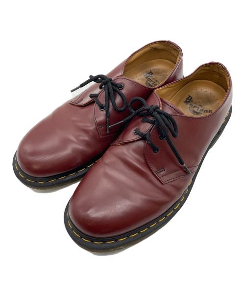 Dr.Martens（ドクターマーチン）Dr.Martens (ドクターマーチン) 3ホールシューズ　ドレスシューズ レッド サイズ:UK8の古着・服飾アイテム