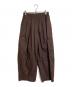 BARNYARDSTORM（バンヤードストーム）の古着「タックイージーパンツ　サーカスパンツ」｜ブラウン