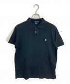 POLO RALPH LAURENポロ・ラルフローレン）の古着「CUSTOM SLIM FIT STRETCH MESH SHIRT」｜ブラック