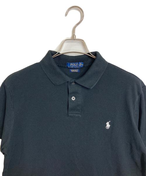 POLO RALPH LAUREN（ポロ・ラルフローレン）POLO RALPH LAUREN (ポロ・ラルフローレン) CUSTOM SLIM FIT STRETCH MESH SHIRT ブラック サイズ:Lの古着・服飾アイテム