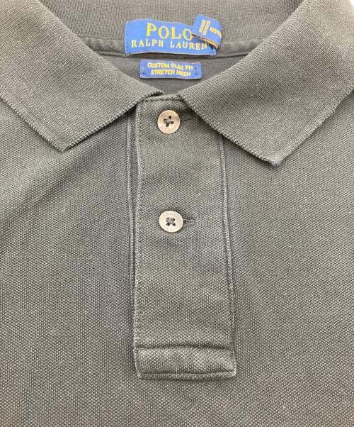 POLO RALPH LAUREN（ポロ・ラルフローレン）POLO RALPH LAUREN (ポロ・ラルフローレン) CUSTOM SLIM FIT STRETCH MESH SHIRT ブラック サイズ:Lの古着・服飾アイテム