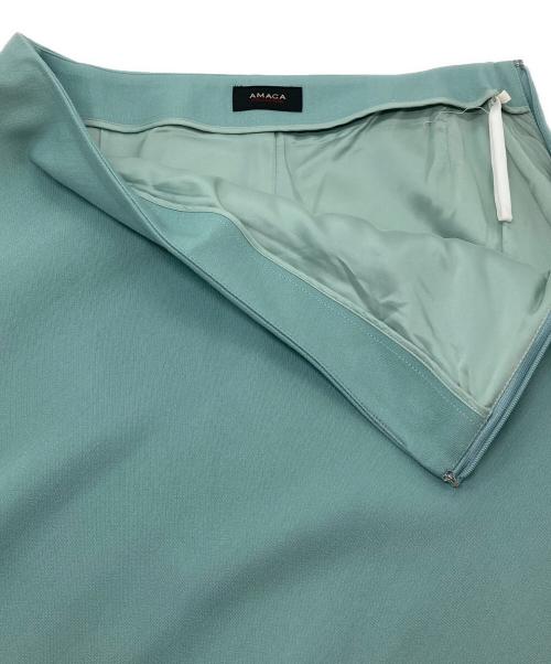AMACA（アマカ）AMACA (アマカ) ノースリーブブラウスセットアップ　スカート　セレモニー スカイブルー サイズ:38の古着・服飾アイテム