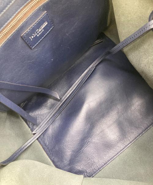 J&M DAVIDSON（ジェイ＆エム デヴィッドソン）J&M DAVIDSON (ジェイ＆エム デヴィッドソン) ベルミニスタッズトートバッグ　セレモニー ネイビー サイズ:実寸参照の古着・服飾アイテム