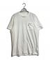 adidas（アディダス）の古着「バックロゴポケットTシャツ」｜ホワイト×ブルー