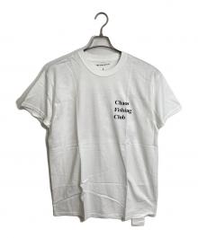 CHAOS FISHING CLUB（カオスフィッシングクラブ）の古着「旭日旗バックプリントTシャツ」｜ホワイト