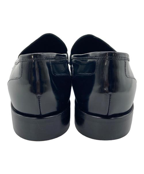 luca grossi（ルカグロッシ）Luca Grossi (ルカグロッシ) メタルビットローファー　イタリア製　セレモニー ブラック サイズ:37 1/2の古着・服飾アイテム