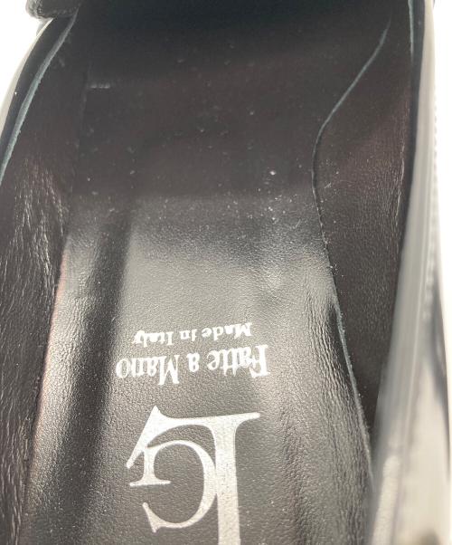 luca grossi（ルカグロッシ）Luca Grossi (ルカグロッシ) メタルビットローファー　イタリア製　セレモニー ブラック サイズ:37 1/2の古着・服飾アイテム