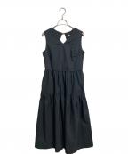 DRESSTERIORドレステリア）の古着「オープンバックワンピース　ノースリーブワンピース　ロングワンピース　日本製」｜ブラック