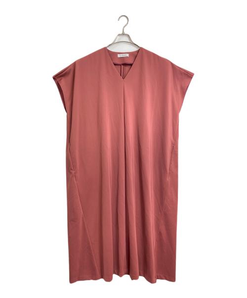 ADORE（アドーア）ADORE (アドーア) ネオプレーンダンボールワンピース　ロングワンピース　マキシワンピース　日本製 レッド サイズ:38の古着・服飾アイテム