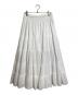 JOURNAL STANDARD LUXE（ジャーナルスタンダード ラックス）の古着「レイヤーガーゼ ギャザースカート　ロングスカート　日本製」｜ホワイト