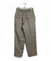 qualite (カリテ) ラメリネンタックパンツ　リネン混パンツ グレー サイズ:38：4500円