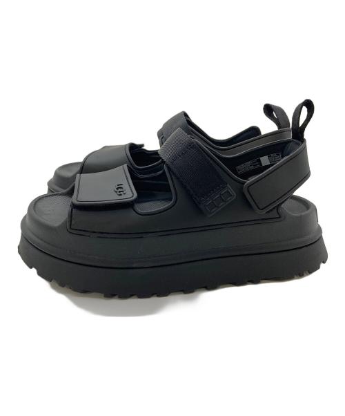 UGG（アグ）UGG (アグ) Golden Glow  ゴールデングロウ　ストラップサンダル　厚底サンダル　スポーツ　アウトドア ブラック サイズ:US7の古着・服飾アイテム