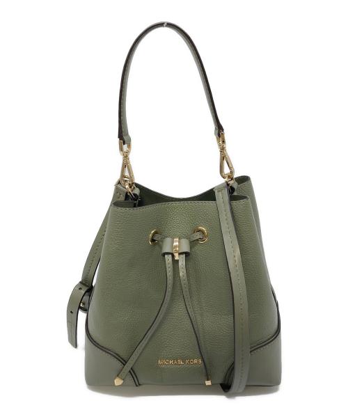 MICHAEL KORS（マイケル・コース）MICHAEL KORS (マイケルコース) マーサー ギャラリー ショルダーバッグ　ハンドバッグ　2WAYバッグ グリーン サイズ:実寸参照の古着・服飾アイテム