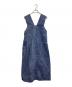 yuni（ユニ）の古着「ウォッシュ加工ジャンパースカート　ノースリーブワンピース　日本製」｜ネイビー