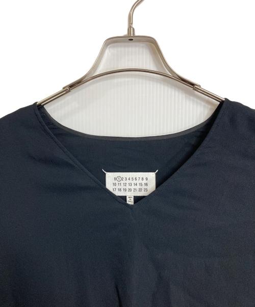 Maison Margiela（メゾンマルジェラ）Maison Margiela (メゾンマルジェラ) ドローストリング長袖ワンピース ヨツタグ　19SS  イタリア製 ブラック サイズ:40の古着・服飾アイテム