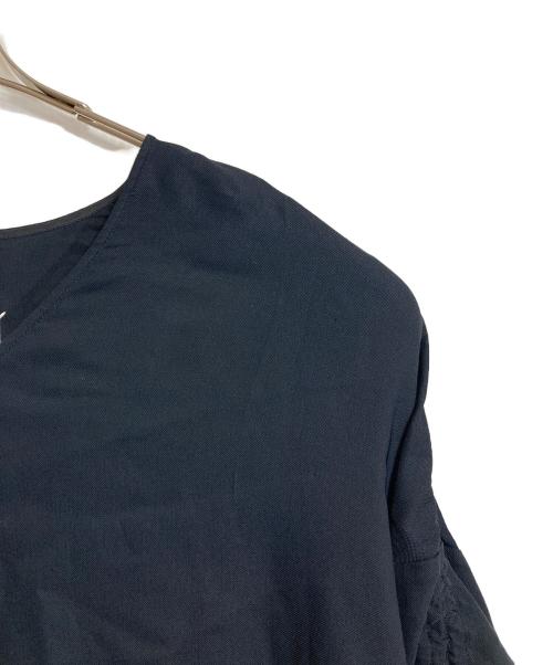 Maison Margiela（メゾンマルジェラ）Maison Margiela (メゾンマルジェラ) ドローストリング長袖ワンピース ヨツタグ　19SS  イタリア製 ブラック サイズ:40の古着・服飾アイテム