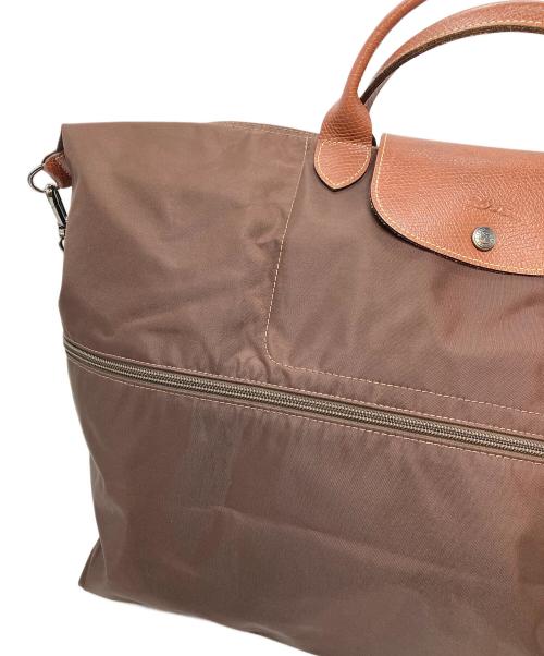 LONGCHAMP（ロンシャン）LONGCHAMP (ロンシャン) イクステンサブル ボストンバッグ　ショルダーバッグ　2WAYバッグ　旅行 ブラウン サイズ:実寸参照の古着・服飾アイテム