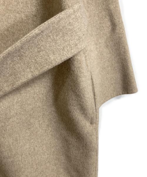 AP STUDIO（エーピーストゥディオ）AP STUDIO (エーピーストゥディオ) スーパー140s リバーコート　ウールコート　ロングコート ベージュ サイズ:38の古着・服飾アイテム