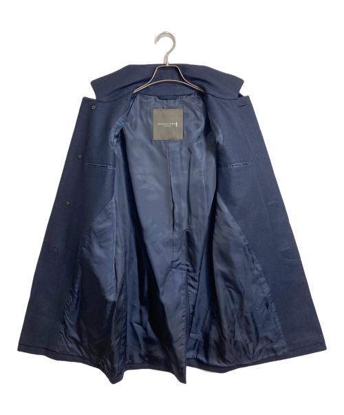 MACKINTOSH LONDON（マッキントッシュ ロンドン）MACKINTOSH LONDON (マッキントッシュ ロンドン) ステンカラーウールコート　ステンカラーコート　ウールコート　アウター　日本製 ネイビー サイズ:36の古着・服飾アイテム