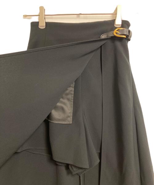 anuans（アニュアンス）anuans (アニュアンス) アシンメトリーレイヤードスカート　ロングスカート ブラック サイズ:Sの古着・服飾アイテム