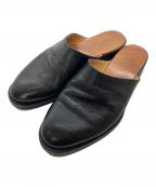 HENDER SCHEMEエンダースキーマ）の古着「cheak レザーサンダル　サボサンダル　」｜ブラック