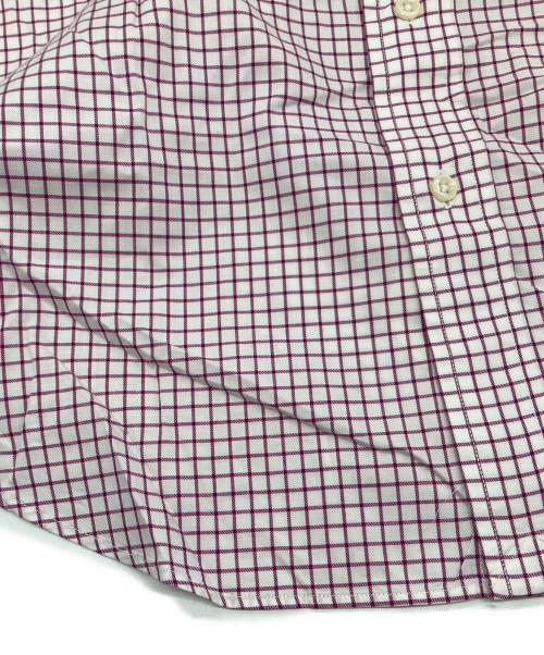 POLO RALPH LAUREN（ポロ・ラルフローレン）POLO RALPH LAUREN (ポロ・ラルフローレン) BLAKE 半袖シャツ　 パープル×ホワイト サイズ:Lの古着・服飾アイテム