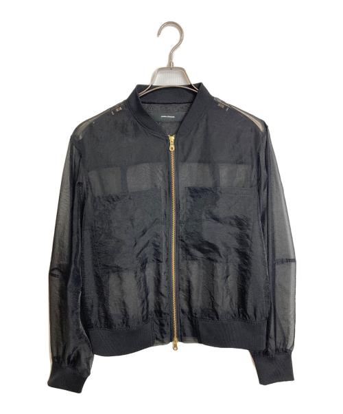 JOURNAL STANDARD（ジャーナルスタンダード）JOURNAL STANDARD (ジャーナルスタンダード) シアーMA-1 シアージャケット　ナイロンジャケット　24年　シースルー ブラック サイズ:実寸参照の古着・服飾アイテム