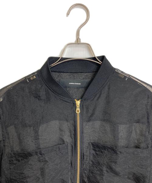 JOURNAL STANDARD（ジャーナルスタンダード）JOURNAL STANDARD (ジャーナルスタンダード) シアーMA-1 シアージャケット　ナイロンジャケット　24年　シースルー ブラック サイズ:実寸参照の古着・服飾アイテム