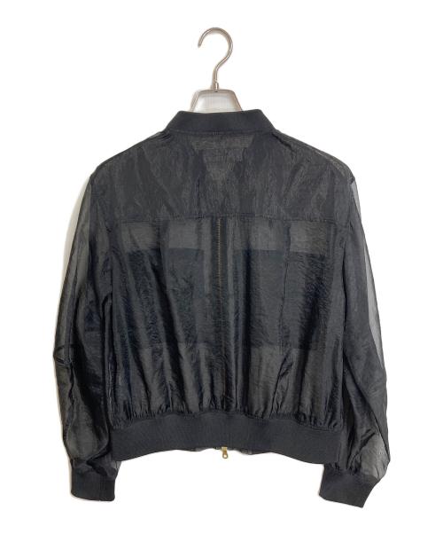 JOURNAL STANDARD（ジャーナルスタンダード）JOURNAL STANDARD (ジャーナルスタンダード) シアーMA-1 シアージャケット　ナイロンジャケット　24年　シースルー ブラック サイズ:実寸参照の古着・服飾アイテム