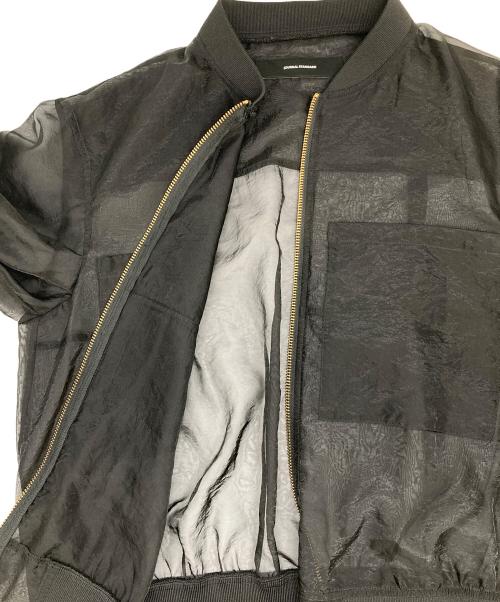 JOURNAL STANDARD（ジャーナルスタンダード）JOURNAL STANDARD (ジャーナルスタンダード) シアーMA-1 シアージャケット　ナイロンジャケット　24年　シースルー ブラック サイズ:実寸参照の古着・服飾アイテム