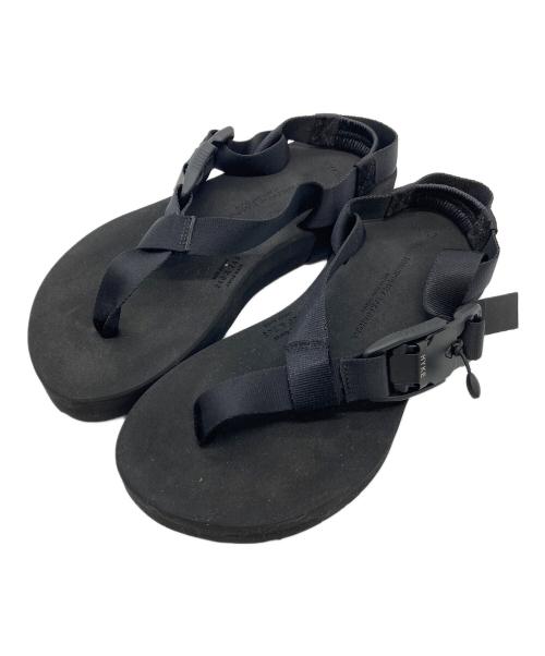 HYKE（ハイク）HYKE BEAUTIFUL SHOES (ビューティフルシューズ) FIDLOCK BAREFOOT SANDAL フィドロック ベアフットサンダル　ストラップサンダル　フラットサンダル　日本製 ブラック サイズ:24.0&24.5の古着・服飾アイテム
