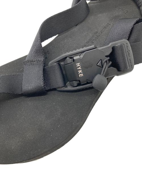 HYKE（ハイク）HYKE BEAUTIFUL SHOES (ビューティフルシューズ) FIDLOCK BAREFOOT SANDAL フィドロック ベアフットサンダル　ストラップサンダル　フラットサンダル　日本製 ブラック サイズ:24.0&24.5の古着・服飾アイテム