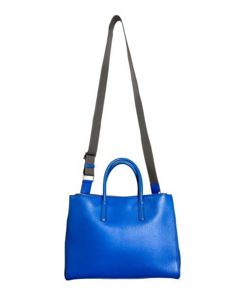 ANYA HINDMARCH（アニヤ・ハインドマーチ）ANYA HINDMARCH (アニヤハインドマーチ) 2way EBURY トートバッグ　ショルダーバッグ ブルー サイズ:実寸参照の古着・服飾アイテム