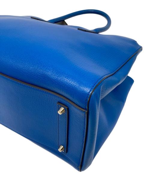 ANYA HINDMARCH（アニヤ・ハインドマーチ）ANYA HINDMARCH (アニヤハインドマーチ) 2way EBURY トートバッグ　ショルダーバッグ ブルー サイズ:実寸参照の古着・服飾アイテム