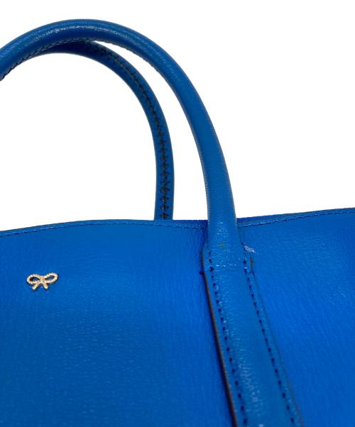 ANYA HINDMARCH（アニヤ・ハインドマーチ）ANYA HINDMARCH (アニヤハインドマーチ) 2way EBURY トートバッグ　ショルダーバッグ ブルー サイズ:実寸参照の古着・服飾アイテム