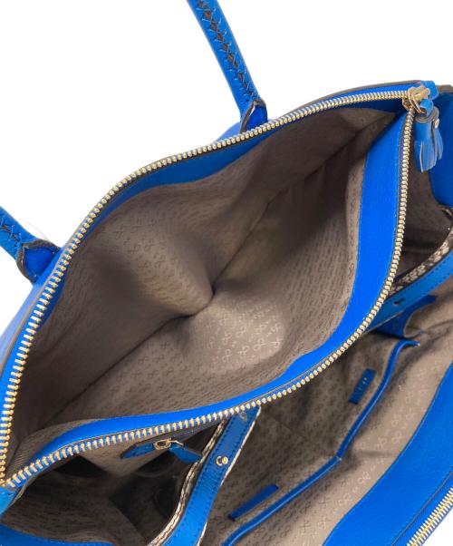 ANYA HINDMARCH（アニヤ・ハインドマーチ）ANYA HINDMARCH (アニヤハインドマーチ) 2way EBURY トートバッグ　ショルダーバッグ ブルー サイズ:実寸参照の古着・服飾アイテム