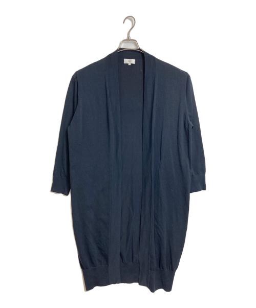 HYKE（ハイク）HYKE (ハイク) ロングカーディガン　コットンカーディガン　薄手カーディガン　羽織り ネイビー サイズ:1の古着・服飾アイテム