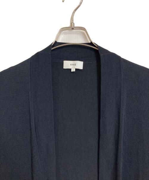 HYKE（ハイク）HYKE (ハイク) ロングカーディガン　コットンカーディガン　薄手カーディガン　羽織り ネイビー サイズ:1の古着・服飾アイテム