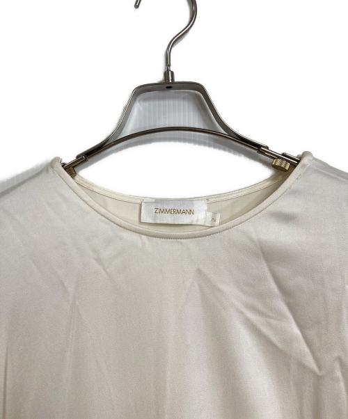 ZIMMERMANN（ジマーマン）ZIMMERMANN (ジマーマン) アシメデザインブラウス　長袖ブラウス　セレモニー アイボリー サイズ:2の古着・服飾アイテム