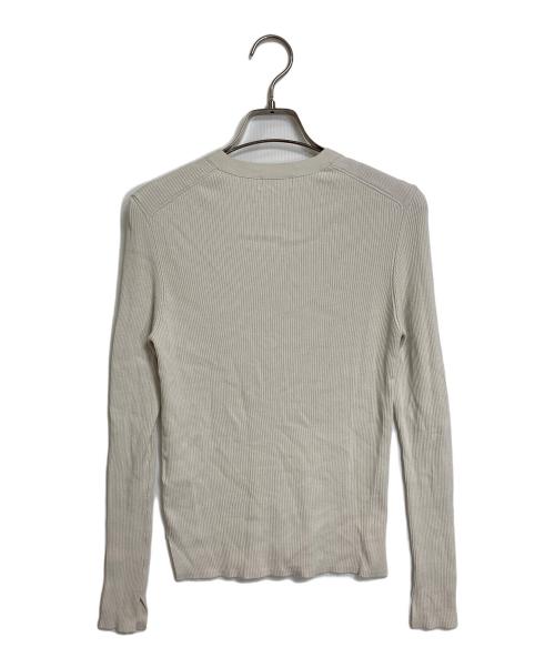 IENA（イエナ）IENA (イエナ) ECO SPLASH リブVネック カーディガン　薄手カーディガン　羽織り　25年モデル グレー サイズ:実寸参照の古着・服飾アイテム