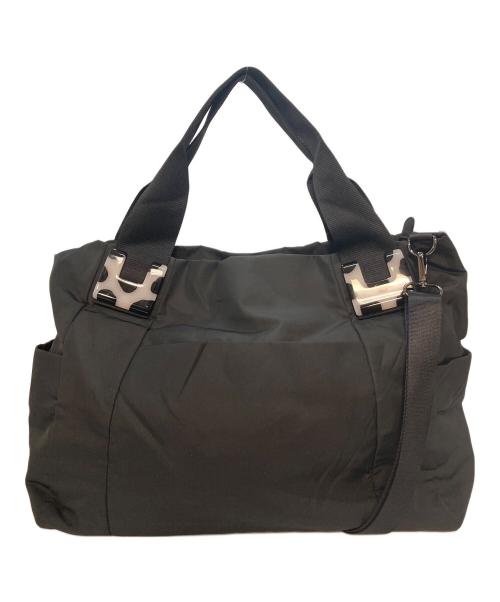 ear PAPILLONNER（イアパピヨネ）ear PAPILLONNER (イアパピヨネ) ショルダーバッグ L トートバッグ　2WAYバッグ　旅行 ブラック サイズ:実寸参照の古着・服飾アイテム