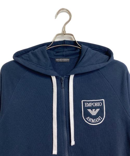 EMPORIO ARMANI（エンポリオアルマーニ）EMPORIO ARMANI (エンポリオアルマーニ) ジップパーカー　ラグランパーカー ネイビー サイズ:Sの古着・服飾アイテム
