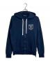 EMPORIO ARMANI（エンポリオアルマーニ）の古着「ジップパーカー　ラグランパーカー」｜ネイビー