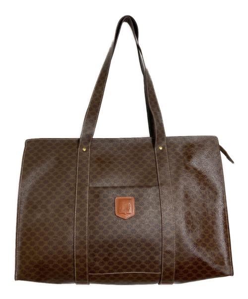 CELINE（セリーヌ）CELINE (セリーヌ) マカダムトートバッグ　オールドマカダム ブラウン サイズ:実寸参照の古着・服飾アイテム