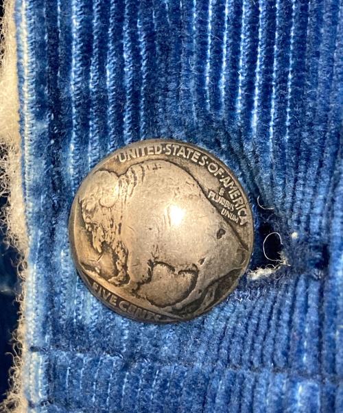 REMI RELIEF（レミレリーフ）REMI RELIEF (レミレリーフ) コーデュロイランチジャケット　アウター　日本製 インディゴブルー サイズ:Lの古着・服飾アイテム