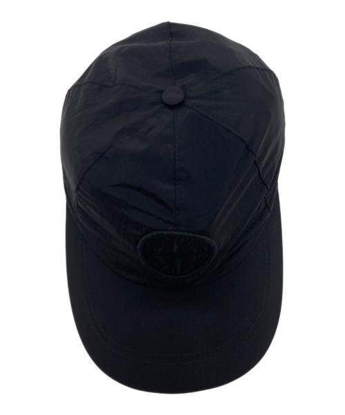 STONE ISLAND（ストーンアイランド）STONE ISLAND (ストーンアイランド) キャップ 6パネル ブラック サイズ:実寸参照の古着・服飾アイテム