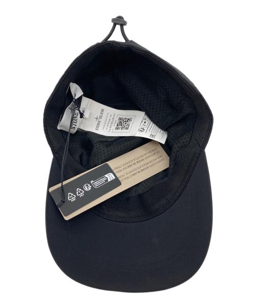 STONE ISLAND（ストーンアイランド）STONE ISLAND (ストーンアイランド) キャップ 6パネル ブラック サイズ:実寸参照の古着・服飾アイテム