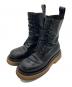 BOTTEGA VENETA（ボッテガベネタ）の古着「MILITARY CALF ミリタリー カーフレザー ブーツ」｜ブラック